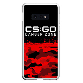 Чехол для Samsung S10E с принтом CSGO - Danger Zone в Новосибирске, Силикон | Область печати: задняя сторона чехла, без боковых панелей | Тематика изображения на принте: asiimov | beast | counter | counter strike | counterstrike | cs go | cs:go | csgo | danger | global | hyper | offensive | strike | zone | азимов | гоу | контер | контр | контра | контрстрайк | страйк | сы пщ