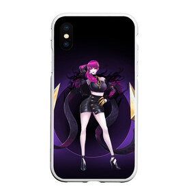 Чехол для iPhone XS Max матовый с принтом Evelynn в Новосибирске, Силикон | Область печати: задняя сторона чехла, без боковых панелей | Тематика изображения на принте: agony | evelynn | game | hug | legends | legue | legueoflegends | lol | агонии | игра | легенд | лига | лигалегенд | лол | объятия | эвелинн