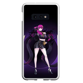 Чехол для Samsung S10E с принтом Evelynn в Новосибирске, Силикон | Область печати: задняя сторона чехла, без боковых панелей | agony | evelynn | game | hug | legends | legue | legueoflegends | lol | агонии | игра | легенд | лига | лигалегенд | лол | объятия | эвелинн