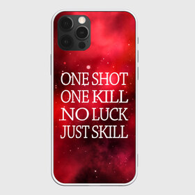 Чехол для iPhone 12 Pro Max с принтом One Shot One Kill в Новосибирске, Силикон |  | counter strike. one shot | cs go | csgo | game | one kill | ван шот | красный | лого | надпись | текст