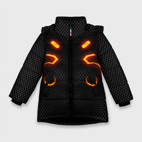 Зимняя куртка для девочек 3D с принтом FORTNITE OMEGA в Новосибирске, ткань верха — 100% полиэстер; подклад — 100% полиэстер, утеплитель — 100% полиэстер. | длина ниже бедра, удлиненная спинка, воротник стойка и отстегивающийся капюшон. Есть боковые карманы с листочкой на кнопках, утяжки по низу изделия и внутренний карман на молнии. 

Предусмотрены светоотражающий принт на спинке, радужный светоотражающий элемент на пуллере молнии и на резинке для утяжки. | fnchap2 | fortnite | fortnite 2 | fortnite omega | fortnite x | marshmello | ninja | ninja hyper streamer | ninja streamer | streamer | tyler blevins | маршмелло | ниндзя | фортнайт | фортнайт 2 | фортнайт глава 2