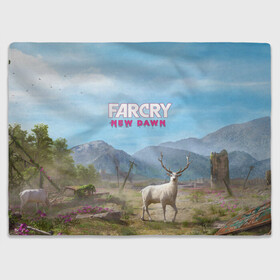 Плед 3D с принтом Far Cry New Dawn в Новосибирске, 100% полиэстер | закругленные углы, все края обработаны. Ткань не мнется и не растягивается | action adventure | county | cry | dawn | far | farcry | highwaymen | hope | lo | mickey | montana | new | newdawn | sisters | twin | близнецы | боевик | лу | микки | приключение | хайвеймен