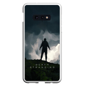 Чехол для Samsung S10E с принтом Death Stranding в Новосибирске, Силикон | Область печати: задняя сторона чехла, без боковых панелей | bridges | death stranding | game | hideo kojima | kojima productions | man | norman reedus | scar | sony interactive entertainment | suit | tie | игры | кодзима