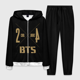 Мужской костюм 3D с принтом BTS. 2 cool 4 skool в Новосибирске, 100% полиэстер | Манжеты и пояс оформлены тканевой резинкой, двухслойный капюшон со шнурком для регулировки, карманы спереди | army | bangtan | beyond | boys | bts | j hope | jimin | jin | jungkook | k pop | rm | scene | suga | the | v | армия | арэма | бтс | ви | джей хоупа | сюги | чимина | чина | чонгука