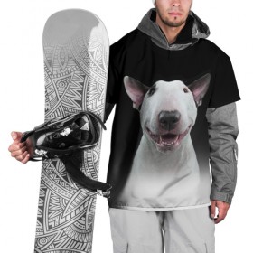Накидка на куртку 3D с принтом Oh snap! в Новосибирске, 100% полиэстер |  | bull terrier | dog |   | бультерьер | собака