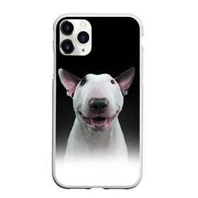 Чехол для iPhone 11 Pro матовый с принтом Oh snap! в Новосибирске, Силикон |  | bull terrier | dog |   | бультерьер | собака