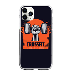 Чехол для iPhone 11 Pro Max матовый с принтом Crossfit в Новосибирске, Силикон |  | мода | мотивация | настроения | позитив | прикол | пятна | тренд | яркие