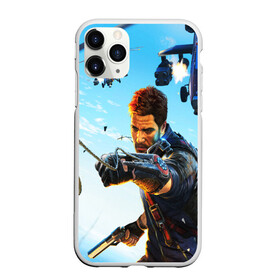 Чехол для iPhone 11 Pro матовый с принтом JustCause в Новосибирске, Силикон |  | action | cause | enix | just | just cause 4 | mafia | игры | мафия | рико | тропики