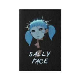 Обложка для паспорта матовая кожа с принтом Sally Face (6) в Новосибирске, натуральная матовая кожа | размер 19,3 х 13,7 см; прозрачные пластиковые крепления | Тематика изображения на принте: face | fisher | larry johnson | mask | sally | sally face | sally fisher | демоны | духи | маска | призраки | салли | салли фейс | салли фишер | фейс