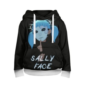 Детская толстовка 3D с принтом Sally Face (6) в Новосибирске, 100% полиэстер | двухслойный капюшон со шнурком для регулировки, мягкие манжеты на рукавах и по низу толстовки, спереди карман-кенгуру с мягким внутренним слоем | Тематика изображения на принте: face | fisher | larry johnson | mask | sally | sally face | sally fisher | демоны | духи | маска | призраки | салли | салли фейс | салли фишер | фейс