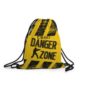 Рюкзак-мешок 3D с принтом Counter-Strike: Danger Zone в Новосибирске, 100% полиэстер | плотность ткани — 200 г/м2, размер — 35 х 45 см; лямки — толстые шнурки, застежка на шнуровке, без карманов и подкладки | 