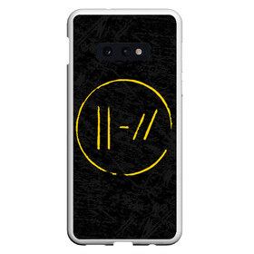 Чехол для Samsung S10E с принтом TWENTY ONE PILOTS в Новосибирске, Силикон | Область печати: задняя сторона чехла, без боковых панелей | 21 pilots | 21p | gray | music | rock | stripes | texture | top | trench | twenty one pilots | брызги | группа | линии | музыка | рок | текстура | штрихи