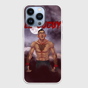 Чехол для iPhone 13 Pro с принтом EL CUCUY в Новосибирске,  |  | ferguson | mma | tony | ufc | арманн | бабайка | бокс | борьба | джиу джитсу | клыки | кровь | кукуй | луна | ночь | оборотень | тони | фергюсон | эль | энтони