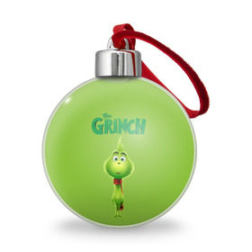 Ёлочный шар с принтом The Grinch в Новосибирске, Пластик | Диаметр: 77 мм | grinch | гринч | новый год | рождество