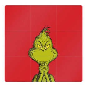 Магнитный плакат 3Х3 с принтом Grinch в Новосибирске, Полимерный материал с магнитным слоем | 9 деталей размером 9*9 см | grinch | гринч | новый год | рождество