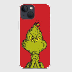 Чехол для iPhone 13 mini с принтом Grinch в Новосибирске,  |  | Тематика изображения на принте: grinch | гринч | новый год | рождество