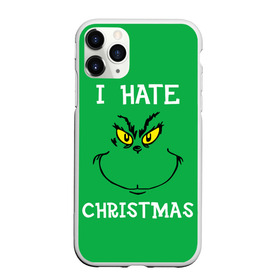 Чехол для iPhone 11 Pro матовый с принтом I hate christmas в Новосибирске, Силикон |  | Тематика изображения на принте: grinch | гринч | новый год | рождество