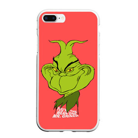 Чехол для iPhone 7Plus/8 Plus матовый с принтом Mr Grinch в Новосибирске, Силикон | Область печати: задняя сторона чехла, без боковых панелей | Тематика изображения на принте: grinch | гринч | новый год | рождество