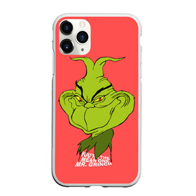 Чехол для iPhone 11 Pro Max матовый с принтом Mr Grinch в Новосибирске, Силикон |  | grinch | гринч | новый год | рождество