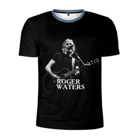 Мужская футболка 3D спортивная с принтом Roger Waters, Pink Floyd в Новосибирске, 100% полиэстер с улучшенными характеристиками | приталенный силуэт, круглая горловина, широкие плечи, сужается к линии бедра | roger waters | джордж уотерс | композитор | певец | поэт