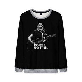 Мужской свитшот 3D с принтом Roger Waters, Pink Floyd в Новосибирске, 100% полиэстер с мягким внутренним слоем | круглый вырез горловины, мягкая резинка на манжетах и поясе, свободная посадка по фигуре | roger waters | джордж уотерс | композитор | певец | поэт