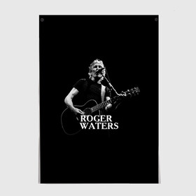 Постер с принтом Roger Waters, Pink Floyd в Новосибирске, 100% бумага
 | бумага, плотность 150 мг. Матовая, но за счет высокого коэффициента гладкости имеет небольшой блеск и дает на свету блики, но в отличии от глянцевой бумаги не покрыта лаком | Тематика изображения на принте: roger waters | джордж уотерс | композитор | певец | поэт
