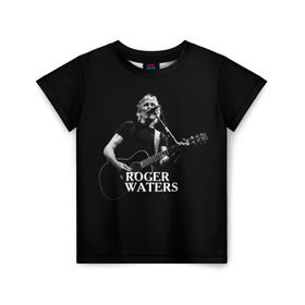 Детская футболка 3D с принтом Roger Waters, Pink Floyd в Новосибирске, 100% гипоаллергенный полиэфир | прямой крой, круглый вырез горловины, длина до линии бедер, чуть спущенное плечо, ткань немного тянется | Тематика изображения на принте: roger waters | джордж уотерс | композитор | певец | поэт