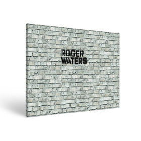 Холст прямоугольный с принтом Roger Waters. The Wall в Новосибирске, 100% ПВХ |  | pink floyd | roger waters | джордж уотерс | композитор | певец | поэт