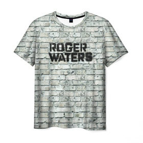 Мужская футболка 3D с принтом Roger Waters. The Wall в Новосибирске, 100% полиэфир | прямой крой, круглый вырез горловины, длина до линии бедер | pink floyd | roger waters | джордж уотерс | композитор | певец | поэт
