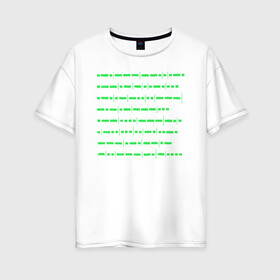Женская футболка хлопок Oversize с принтом Roger Waters Radio K A O S в Новосибирске, 100% хлопок | свободный крой, круглый ворот, спущенный рукав, длина до линии бедер
 | chaos | k.a.o.s | radio | roger waters | джордж уотерс | композитор | певец | поэт | радио | роджер уотерс | хаос