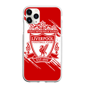 Чехол для iPhone 11 Pro матовый с принтом Ливерпуль в Новосибирске, Силикон |  | anfield | liverpool | liverpool fc | the reds | you ll never walk a | клубная | красные | ливерпуль | мерсисайдцы | фанатская | футбольная | футбольный клуб | футбольный клуб ливерпуль | энфилд