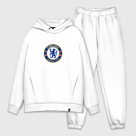 Мужской костюм хлопок OVERSIZE с принтом Челси в Новосибирске,  |  | blue is | chelsea | chelsea fc | ktbffh | the blues | апл | аристократы | клубная | лондон | пенсионеры | синие | фанатская | футбол | футбольная | футбольный клуб | футбольный клуб челси | челси