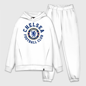 Мужской костюм хлопок OVERSIZE с принтом Челси в Новосибирске,  |  | blue is | chelsea | chelsea fc | ktbffh | the blues | апл | аристократы | клубная | лондон | пенсионеры | синие | фанатская | футбол | футбольная | футбольный клуб | футбольный клуб челси | челси