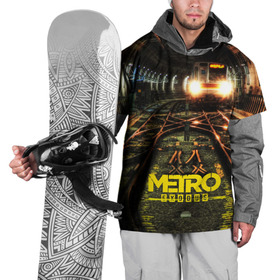 Накидка на куртку 3D с принтом METRO EXODUS в Новосибирске, 100% полиэстер |  | ak47 | metro 2033 | metro exodus | апокалипсис | артем | глуховский | дорога | маски | ночь | оружие | поезд | противогаз | сталкеры