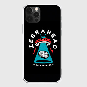 Чехол для iPhone 12 Pro Max с принтом Zebrahead - Brain Invaders в Новосибирске, Силикон |  | Тематика изображения на принте: album | brain | core | invaders | mind | rapcore | rock | ufo | zebrahead | альбом | зебрахед | мозг