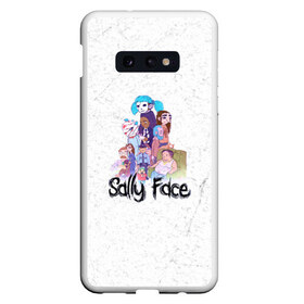 Чехол для Samsung S10E с принтом Sally Face в Новосибирске, Силикон | Область печати: задняя сторона чехла, без боковых панелей | sally face | гизмо | девид | девочка | игра | лари | ларри | мальчик | маска | мрачная | на лице | пых | с протезом | сал | сали | салли | салли фейс | фейс | фэйс | эддисон | эшли