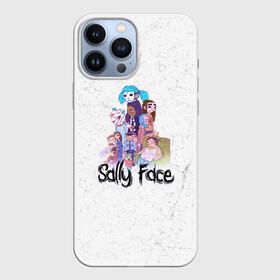Чехол для iPhone 13 Pro Max с принтом Sally Face в Новосибирске,  |  | Тематика изображения на принте: sally face | гизмо | девид | девочка | игра | лари | ларри | мальчик | маска | мрачная | на лице | пых | с протезом | сал | сали | салли | салли фейс | фейс | фэйс | эддисон | эшли