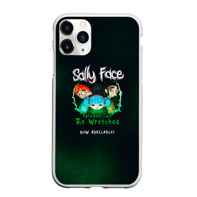 Чехол для iPhone 11 Pro матовый с принтом Sally Face в Новосибирске, Силикон |  | sally face | гизмо | девид | девочка | игра | лари | ларри | мальчик | маска | мрачная | на лице | пых | с протезом | сал | сали | салли | салли фейс | фейс | фэйс | эддисон | эшли
