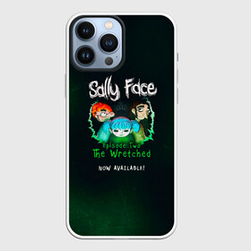 Чехол для iPhone 13 Pro Max с принтом Sally Face в Новосибирске,  |  | Тематика изображения на принте: sally face | гизмо | девид | девочка | игра | лари | ларри | мальчик | маска | мрачная | на лице | пых | с протезом | сал | сали | салли | салли фейс | фейс | фэйс | эддисон | эшли