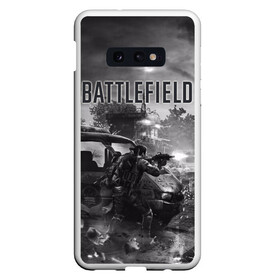 Чехол для Samsung S10E с принтом BATTLEFIELD в Новосибирске, Силикон | Область печати: задняя сторона чехла, без боковых панелей | автомат | битва | битвы | враг | оружия | пистолет | поле | стратегия | тактический | танки | шутер