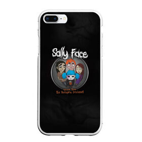 Чехол для iPhone 7Plus/8 Plus матовый с принтом Sally Face в Новосибирске, Силикон | Область печати: задняя сторона чехла, без боковых панелей | sally face | гизмо | девид | девочка | игра | лари | ларри | мальчик | маска | мрачная | на лице | пых | с протезом | сал | сали | салли | салли фейс | фейс | фэйс | эддисон | эшли