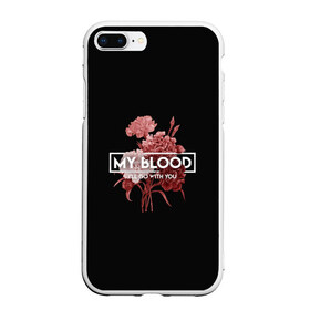 Чехол для iPhone 7Plus/8 Plus матовый с принтом TOP My Blood в Новосибирске, Силикон | Область печати: задняя сторона чехла, без боковых панелей | dun | joseph | josh | joshua | one | pilots | top | trench | twenty | tyler | usa | william | дан | джозеф | джош | джошуа | пилоты | сша | тайлер | уильям