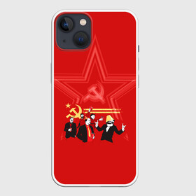 Чехол для iPhone 13 с принтом Communism Party в Новосибирске,  |  | Тематика изображения на принте: звезда | китай | коммунизм | комунизм | ленин | мао дзедун | мао цзедун | мао цзэдун | маркс | прикол | серп и молот | советский союз | ссср | сталин | че гевара | че геваро | чегевара | энгельс