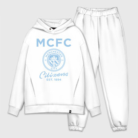 Мужской костюм хлопок OVERSIZE с принтом Манчестер Сити в Новосибирске,  |  | city | manchester city | manchester city football club | the citizens | апл | горожане | клубная | ман сит | манчестер | манчестер сити | сити | фанатская | футбол | футбольная | футбольный клуб