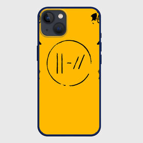 Чехол для iPhone 13 с принтом TWENTY ONE PILOTS в Новосибирске,  |  | Тематика изображения на принте: 21 pilots | 21p | music | rock | top | trench | twenty one pilots | yellow | группа | жёлтый | музыка | рок