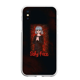 Чехол для iPhone XS Max матовый с принтом Sally Face в Новосибирске, Силикон | Область печати: задняя сторона чехла, без боковых панелей | sally face | гизмо | девид | девочка | игра | лари | ларри | мальчик | маска | мрачная | на лице | пых | с протезом | сал | сали | салли | салли фейс | фейс | фэйс | эддисон | эшли