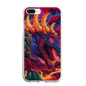 Чехол для iPhone 7Plus/8 Plus матовый с принтом HyperBEAST в Новосибирске, Силикон | Область печати: задняя сторона чехла, без боковых панелей |  warning |  ко |  оружие | автомат