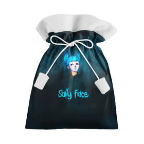 Подарочный 3D мешок с принтом Sally Face в Новосибирске, 100% полиэстер | Размер: 29*39 см | Тематика изображения на принте: sally face | гизмо | девид | девочка | игра | лари | ларри | мальчик | маска | мрачная | на лице | пых | с протезом | сал | сали | салли | салли фейс | фейс | фэйс | эддисон | эшли