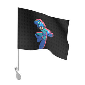 Флаг для автомобиля с принтом Mega Man (pixel art) Black в Новосибирске, 100% полиэстер | Размер: 30*21 см | 8 bit | 8bit | art | dendy | famicom | game | games | japan | japanese | man | mega | mega man | megaman | nes | pixel | pixel art | pixelart | retro | video games | videogames