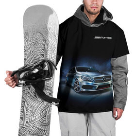 Накидка на куртку 3D с принтом Mercedes AMG в Новосибирске, 100% полиэстер |  | Тематика изображения на принте: car | mercedes | mercedes   benz | motorsport | автомобиль | автоспорт | мерседес | спорткар